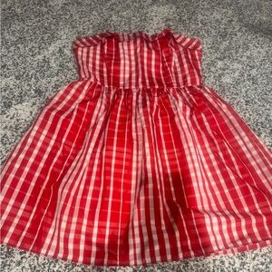 Vineyard Vines Red and White Plaid  Dress
